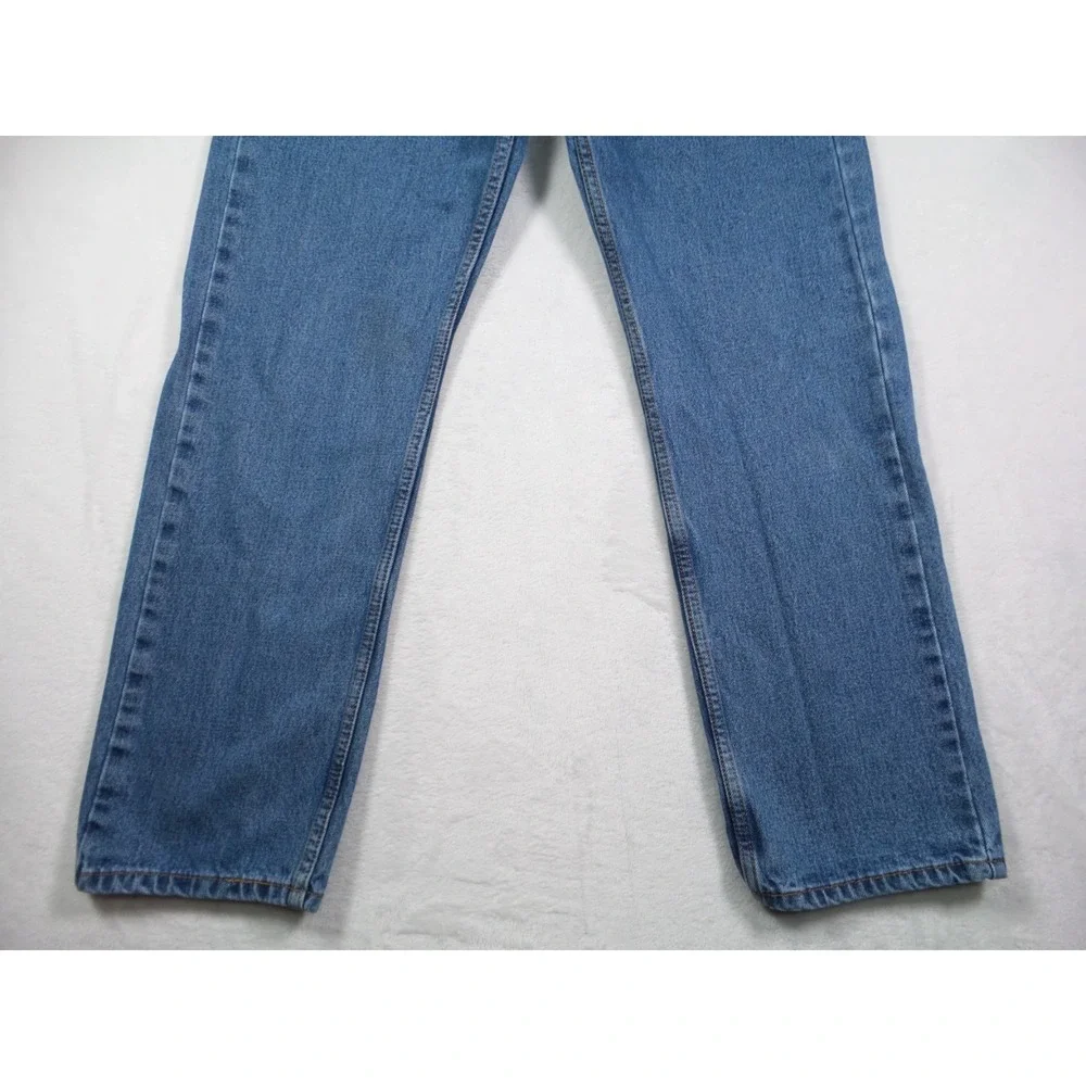 Levis 505 Mens Jeans 32 x 29 Blue Denim Straight Leg Regular Fit Mid Rise